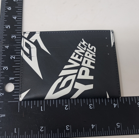 Givenchy Paris Cardholder  Wallet Pocket Calf Leather Accessory Black Rare - Picture 16 of 16